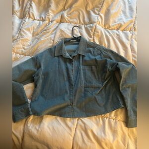Blue Corduroy Button-Up jacket
